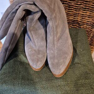 Lexi Suede Grey Knee High